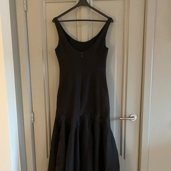 Halston Black Evening Dress Size